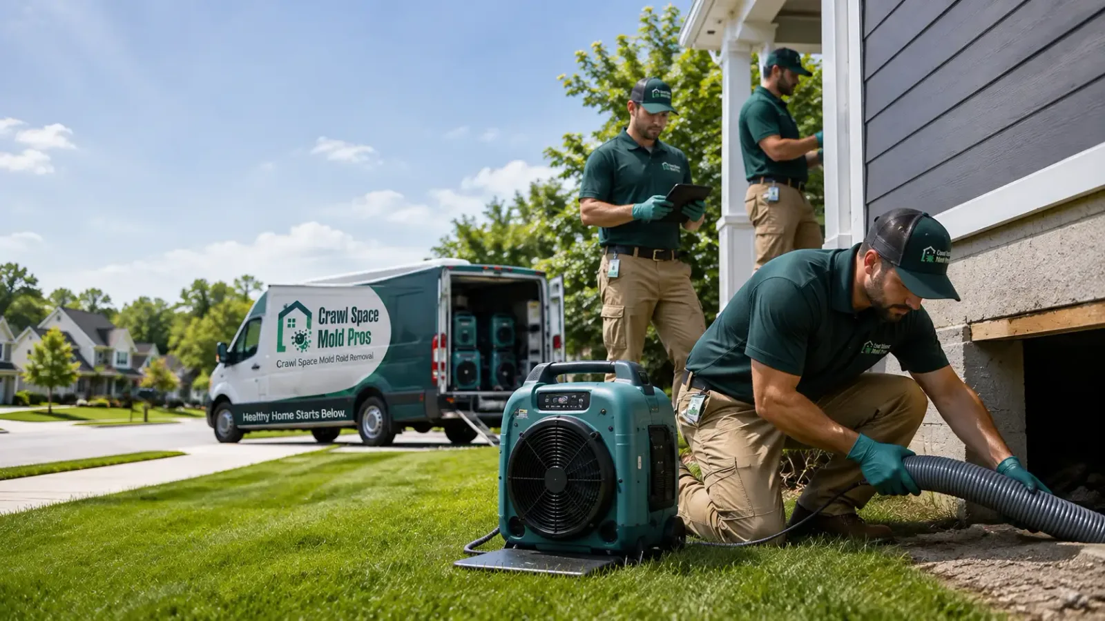Crawl Space Mold Removal in Cornland, IL